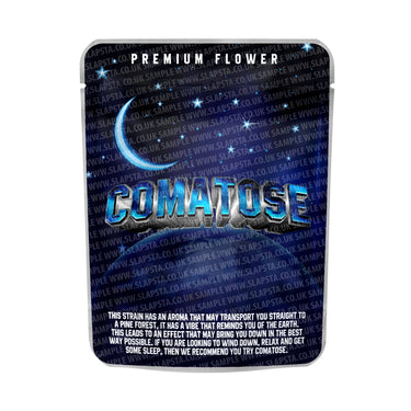 Comatose Mylar Pouches Pre - Labeled - 3.5g (1/8oz)