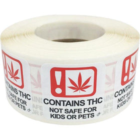 Contains THC Labels