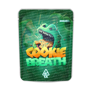 Cookie Breath Mylar Pouches Pre - Labeled - 3.5g (1/8oz)