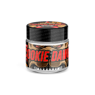 Cookie Dawg Glass Jars Pre - Labeled - 3.5grams (1/8oz)