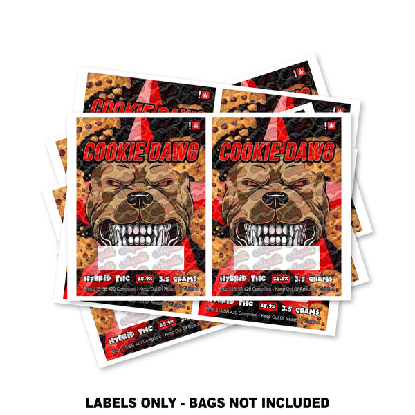 Cookie Dawg Mylar Bag Labels ONLY - SLAPSTA