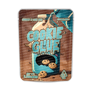 Cookie Glue Mylar Pouches Pre - Labeled - 3.5g (1/8oz)