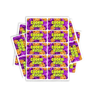 Cookie Kush Rectangle / Pre-Roll Labels - Pre-Roll (10.16cm x 6.7cm) / 10
