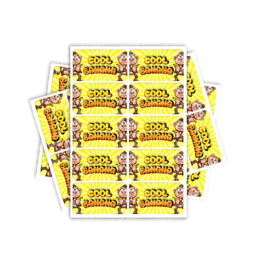Cool Banana Rectangle / Pre-Roll Labels - Pre-Roll (10.16cm x 6.7cm) / 10