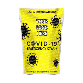 COVID-19 Emergency Stash Mylar Pouches Pre-Labeled