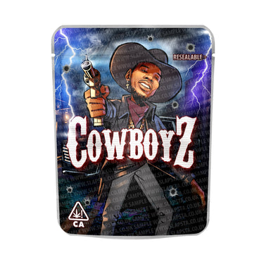 Cowboyz Mylar Pouches Pre - Labeled - 3.5g (1/8oz)