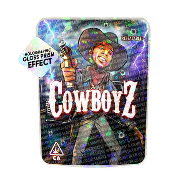 Cowboyz SFX Mylar Pouches Pre - Labeled - 3.5g (1/8oz)