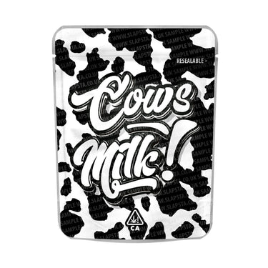 Cows Milk Mylar Pouches Pre - Labeled - 3.5g (1/8oz)