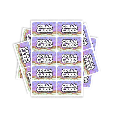 Cream Cakes Rectangle / Pre-Roll Labels - Pre-Roll (10.16cm x 6.7cm) / 10