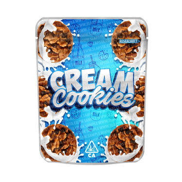 Cream Cookies Mylar Pouches Pre - Labeled - 3.5g (1/8oz)