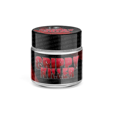 Crippy Killer Glass Jars Pre - Labeled - 3.5grams (1/8oz)