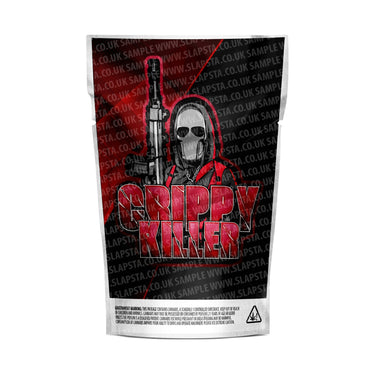 Crippy Killer Mylar Pouches Pre-Labeled - 3.5g (1/8oz) / No / 16pcs