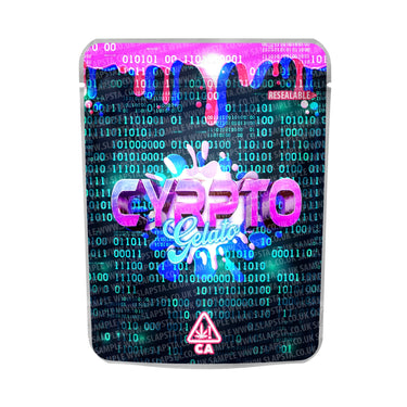 Crypto Gelato Mylar Pouches Pre - Labeled - 3.5g (1/8oz)