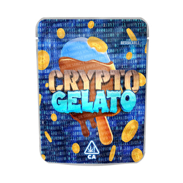 Crypto Gelato Mylar Pouches Pre - Labeled - 3.5g (1/8oz)