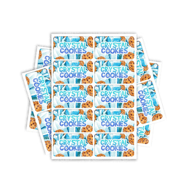 Crystal Cookies Rectangle / Pre-Roll Labels - Pre-Roll (10.16cm x 6.7cm) / 10