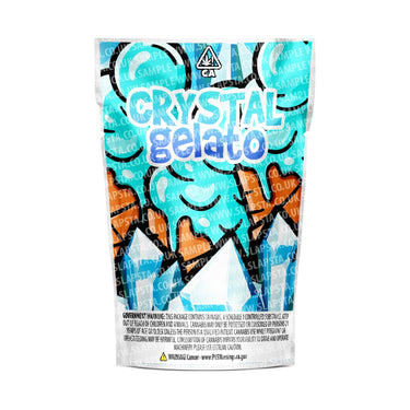 Crystal Gelato Mylar Pouches Pre - Labeled - 3.5g (1/8oz)