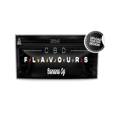 Custom Vape Device / Pre-Roll Mylar Sticker Bags - 50pcs / Single Seal / Gloss