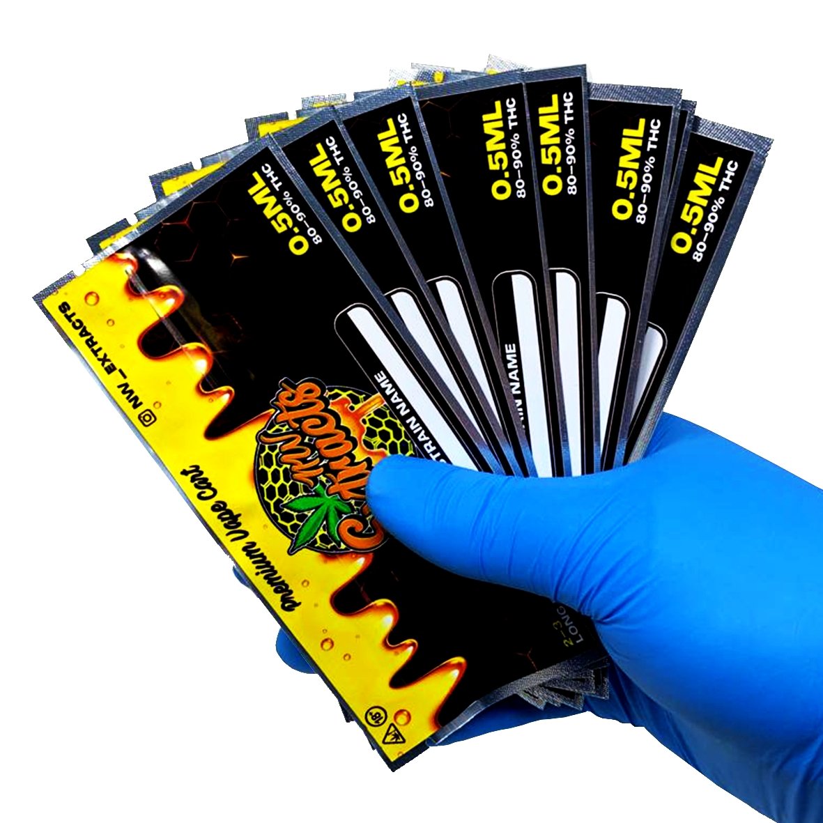 Black/Black Soft Touch Mylar Bags Vape (1000pcs) - Bulk Wholesale Marijuana  Packaging, Vape Cartridges, Joint Tubes, Custom Labels, and More!