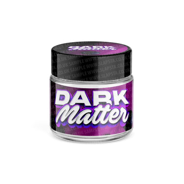 Dark Matter Glass Jars Pre - Labeled - 3.5grams (1/8oz)