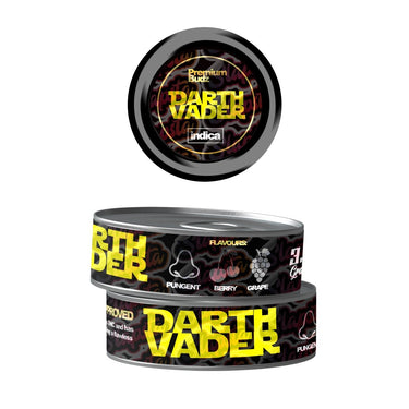 Darth Vadar Pre - Labeled 3.5g Self - Seal Tins - 60pcs