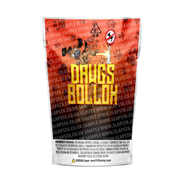 Dawgs Bollox Mylar Pouches Pre-Labeled - 3.5g (1/8oz) / No / 16pcs