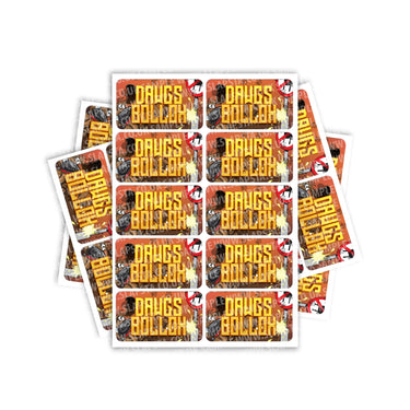 Dawgs Bollox Rectangle / Pre-Roll Labels - Pre-Roll (10.16cm x 6.7cm) / 10