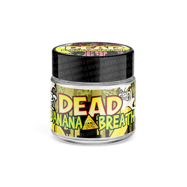 Dead Banana Breath Glass Jars Pre - Labeled - 3.5grams (1/8oz)