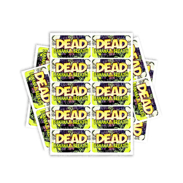 Dead Banana Breath Rectangle / Pre - Roll Labels - Pre - Roll (10.16cm x 6.7cm)