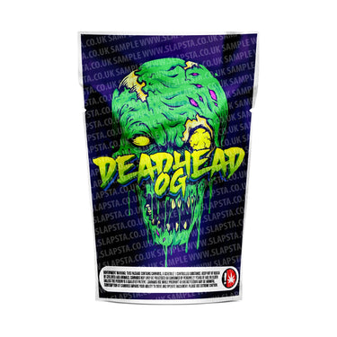 Dead Head OG Mylar Pouches Pre-Labeled - 3.5g (1/8oz) / No / 16pcs