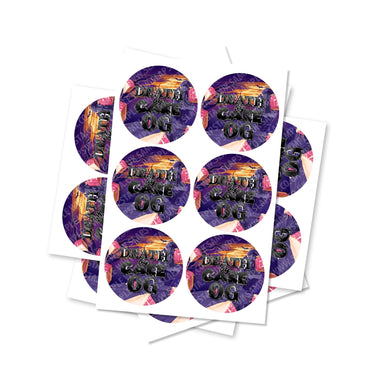 Death By Cake OG Circular Stickers - 2.5cm
