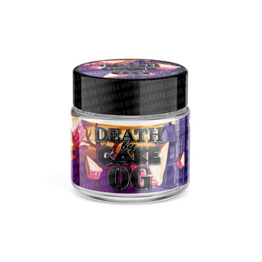 Death By Cake OG Glass Jars Pre - Labeled - 3.5grams (1/8oz)