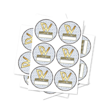 Designer Weed Circular Stickers - 2.5cm