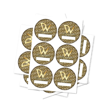 Designer Weed Circular Stickers - 2.5cm