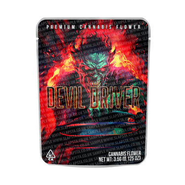 Devil Driver Mylar Pouches Pre - Labeled - 3.5g (1/8oz)