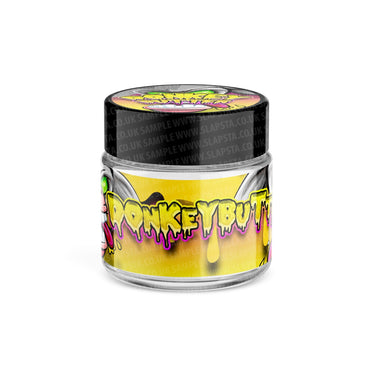 Donkey Butter Glass Jars Pre - Labeled - 3.5grams (1/8oz)