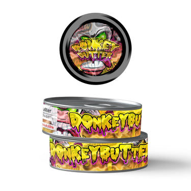 Donkey Butter Pre - Labeled 3.5g Self - Seal Tins - 60pcs