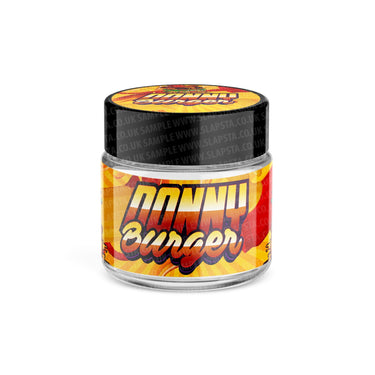 Donny Burger Glass Jars Pre - Labeled - 3.5grams (1/8oz)
