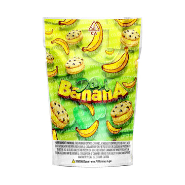 Dosi Banana Mylar Pouches Pre-Labeled - 3.5g (1/8oz) / No / 16pcs
