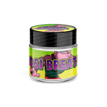 Dosi Breath Glass Jars Pre - Labeled - 3.5grams (1/8oz)