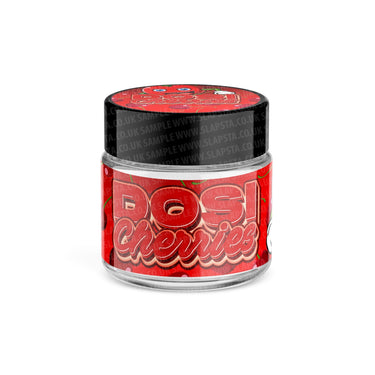 Dosi Cherries Glass Jars Pre - Labeled - 3.5grams (1/8oz)