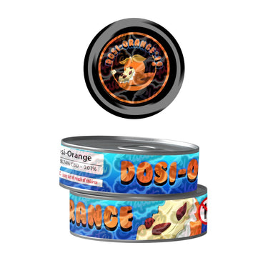 Dosi - Orange Pre - Labeled 3.5g Self - Seal Tins - 60pcs