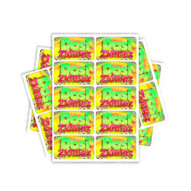 Dosi Zkittlez Rectangle / Pre - Roll Labels - Pre - Roll (10.16cm x 6.7cm)