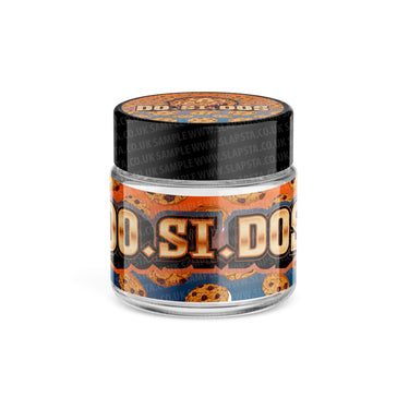 Dosidos Glass Jars Pre - Labeled - 3.5grams (1/8oz)
