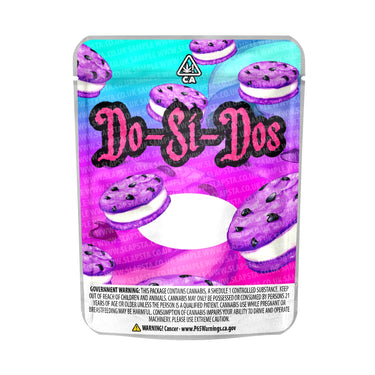 Dosidos Mylar Pouches Pre-Labeled - 3.5g (1/8oz) / No / 16pcs