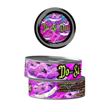 Dosidos Pre - Labeled 3.5g Self - Seal Tins - 60pcs