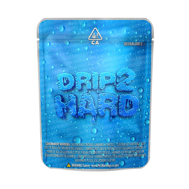 Drip 2 Hard Mylar Pouches Pre - Labeled - 3.5g (1/8oz)