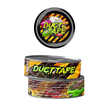 Duct Tape Pre - Labeled 3.5g Self - Seal Tins - 60pcs