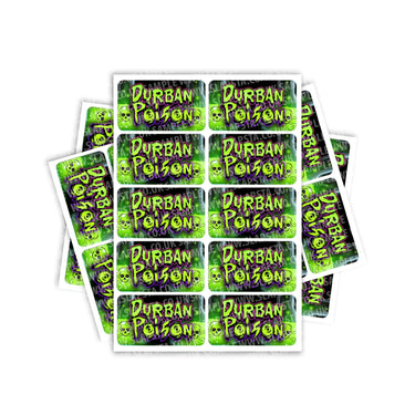 Durban Poison Rectangle / Pre-Roll Labels - Pre-Roll (10.16cm x 6.7cm) / 10