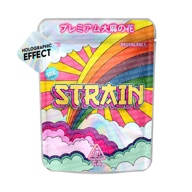 Editable Strain Bag SFX Mylar Pouches Pre - Labeled - 3.5g (1/8oz)