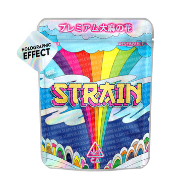 Editable Strain Bag SFX Mylar Pouches Pre - Labeled - 3.5g (1/8oz)
